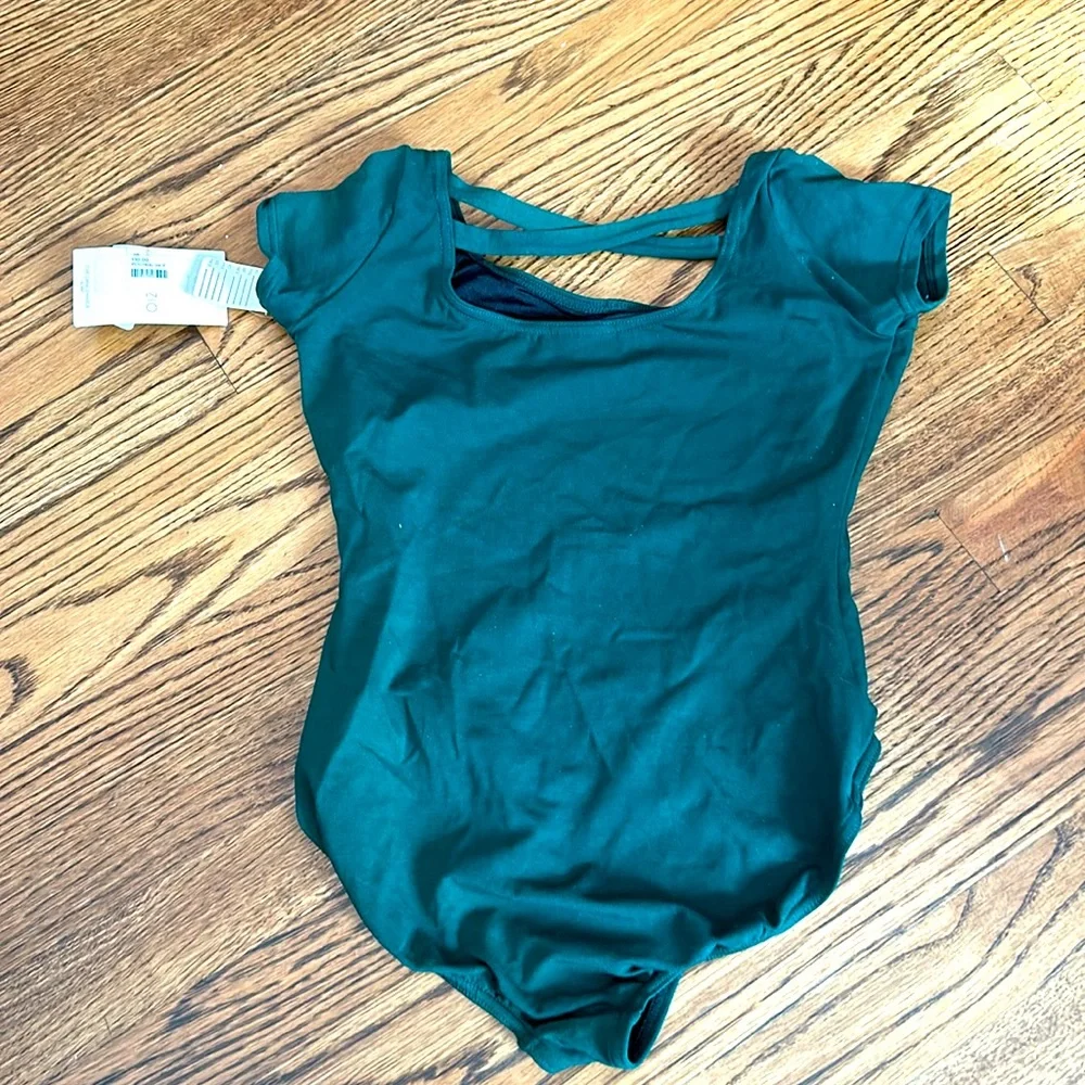 Capezio leotard green child XL